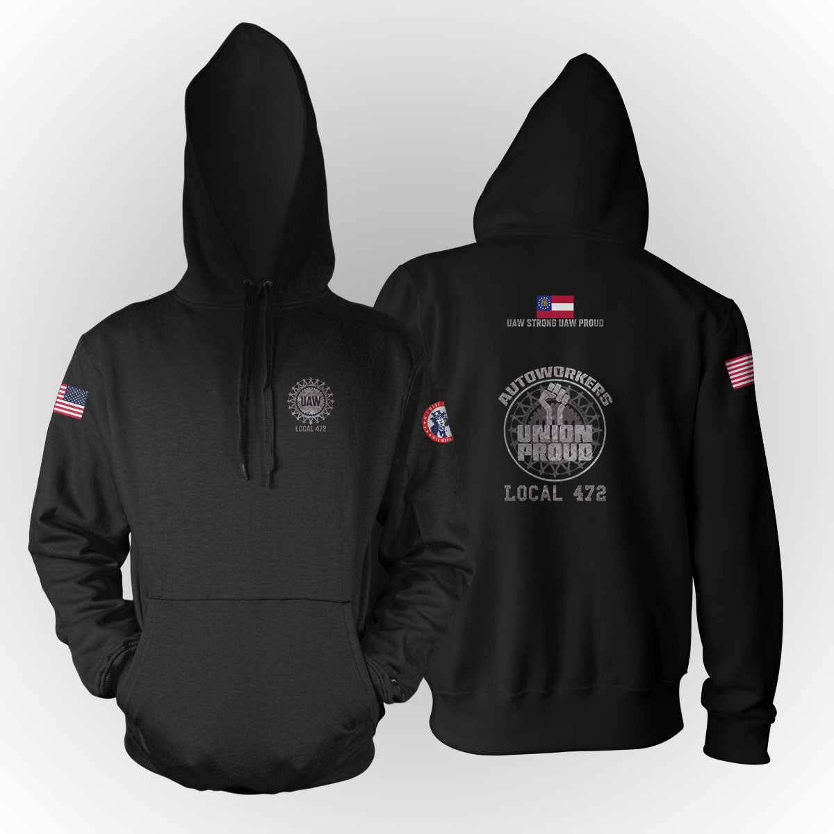 UAW 472 - Iron Fist Apparel - w/ Left Sleeve Print