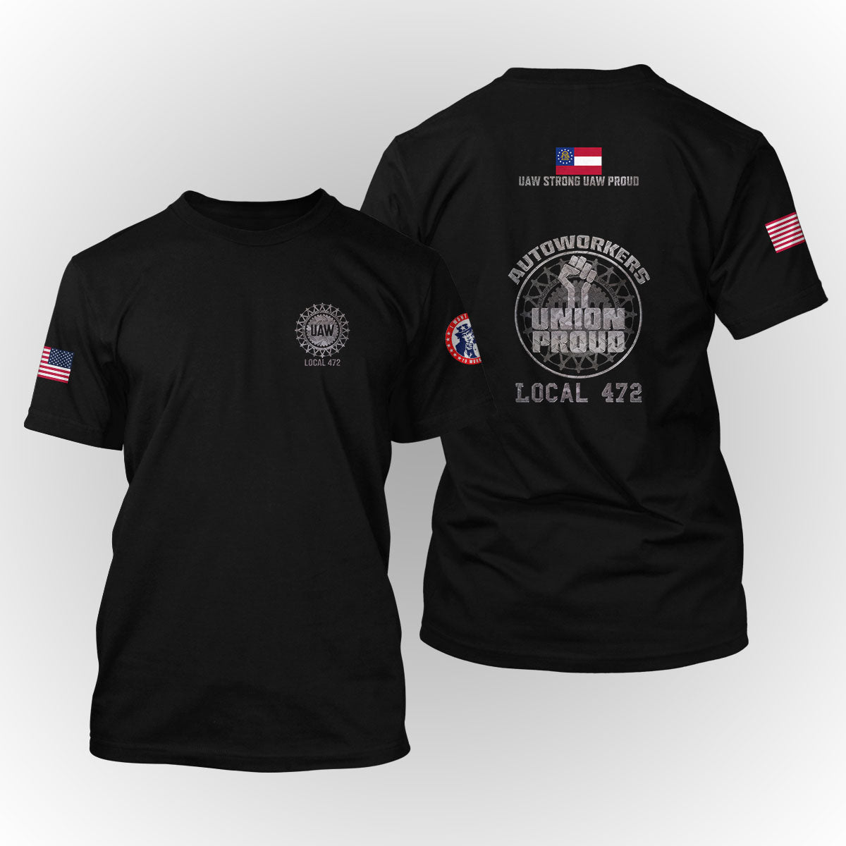 UAW 472 - Iron Fist Apparel - w/ Left Sleeve Print