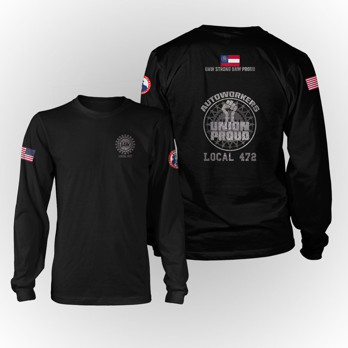UAW 472 - Iron Fist Apparel - w/ Left Sleeve Print