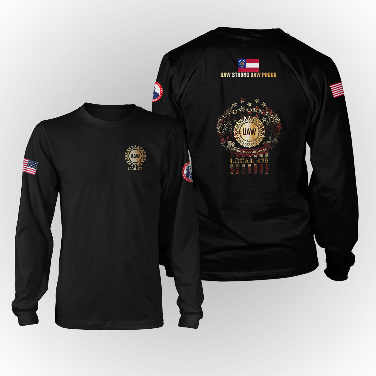 UAW 472 - Winged Apparel - w/ Left Sleeve Print