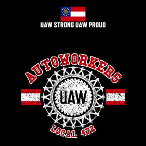 UAW 472 - Red White Apparel - w/ Left Sleeve Print