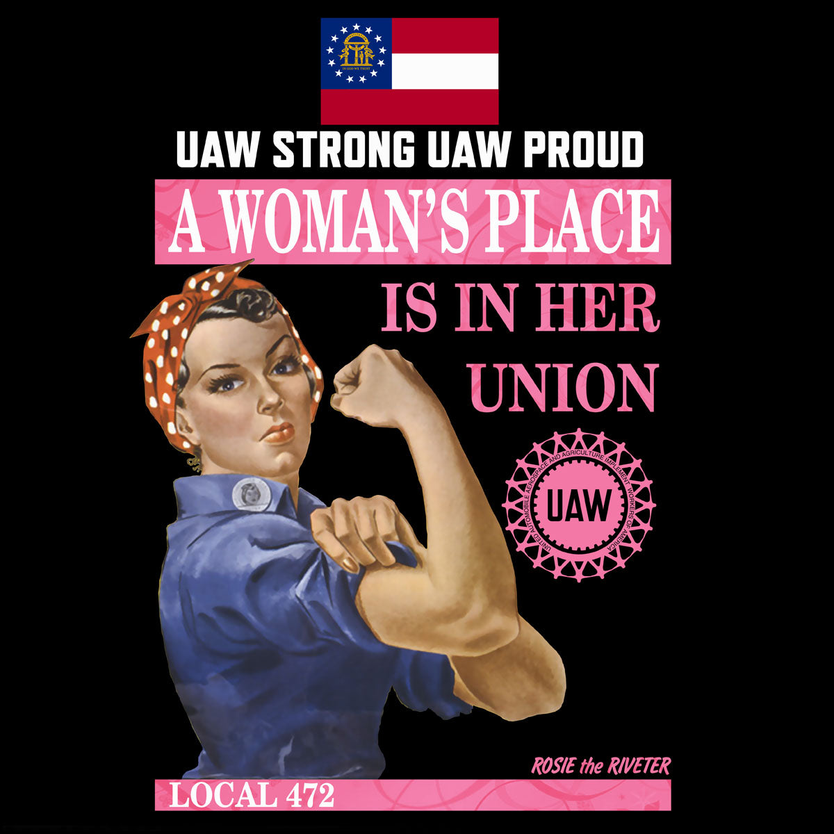 UAW 472 - Classic Rosie Apparel