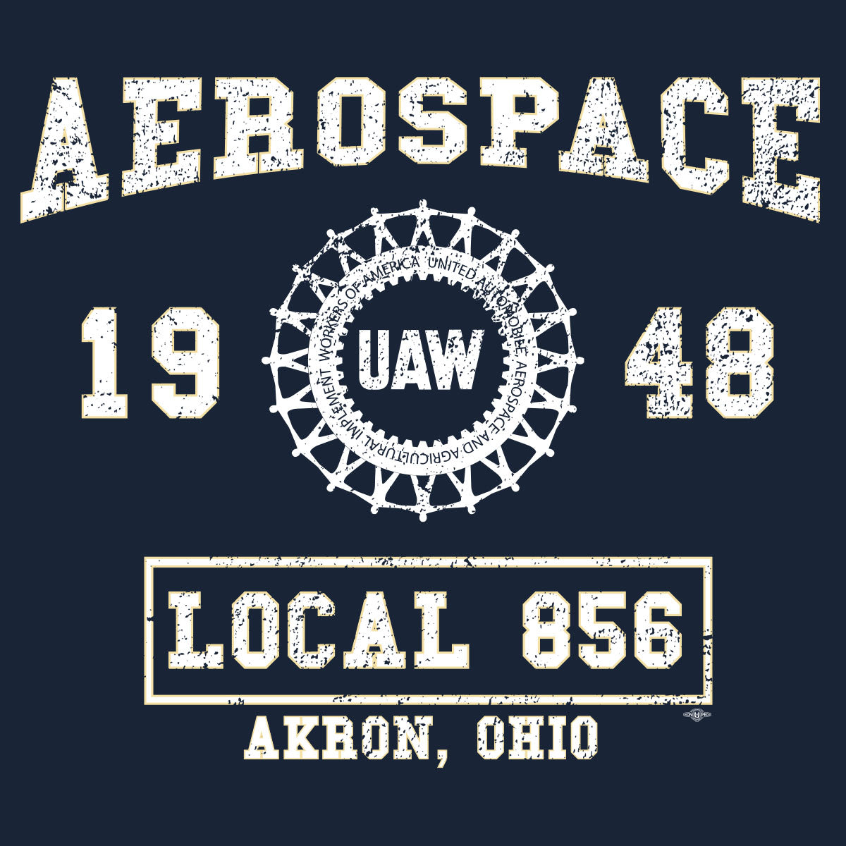 Collegiate Design UAW 856 Apparel - Navy