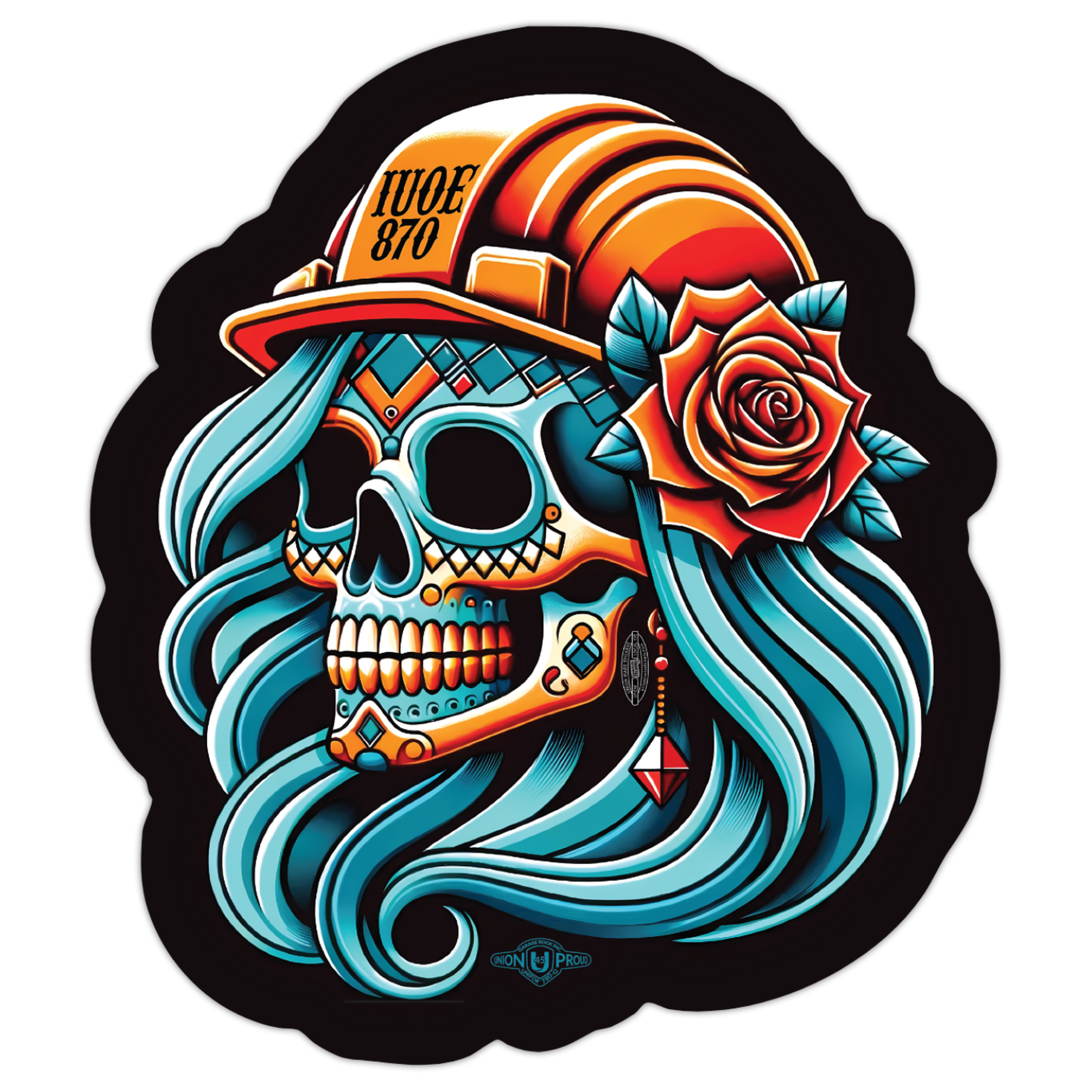 IUOE 870 - Day of the Dead Decal