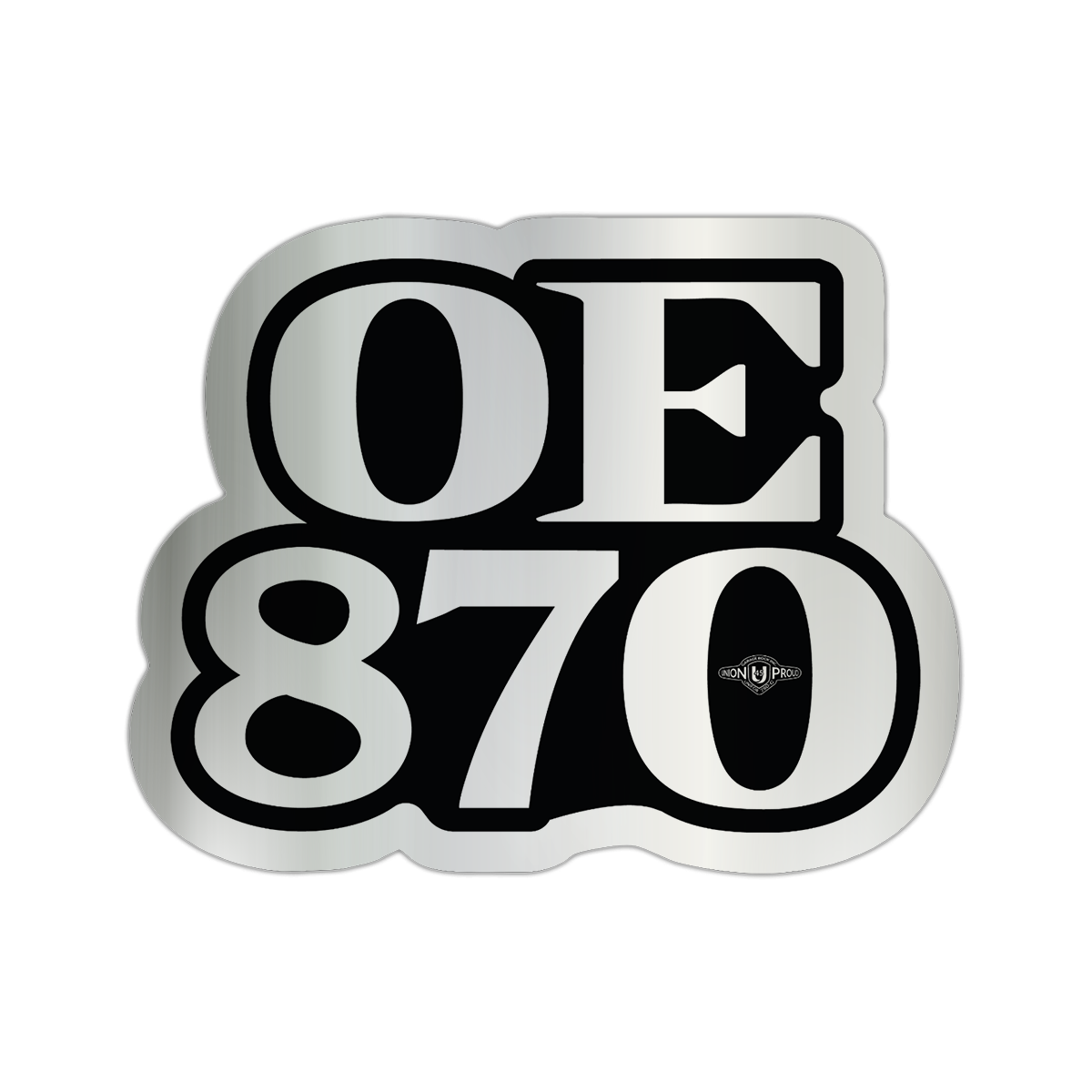 IUOE 870 - OE Silver Foil Decal