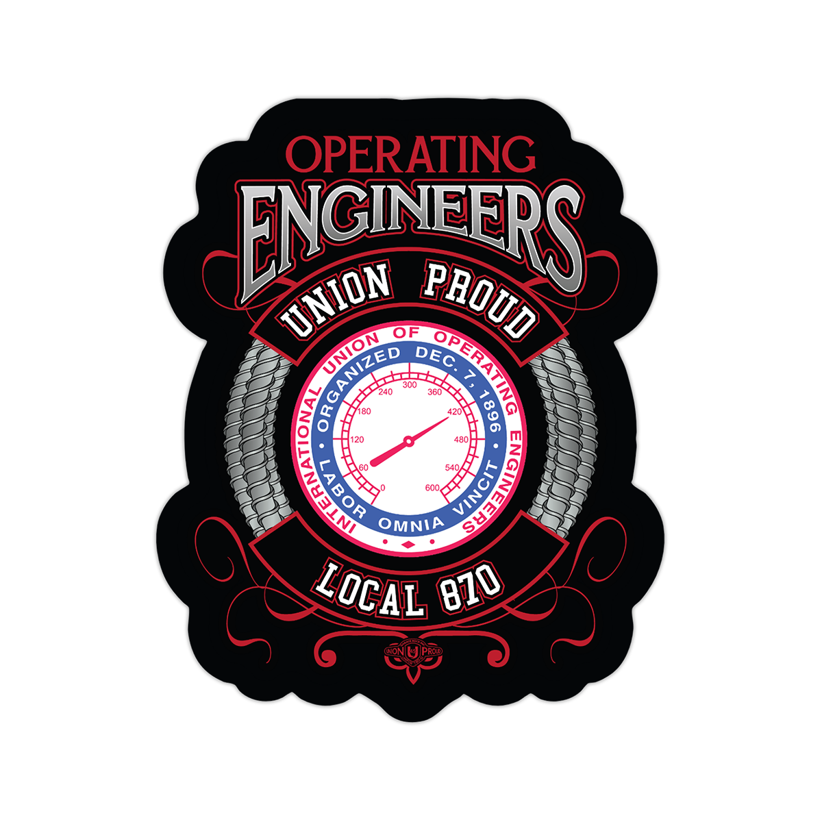 IUOE 870 - Union Proud Dial Decal