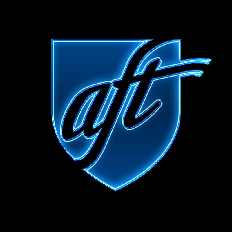 AFT Blue Glow Logo Apparel