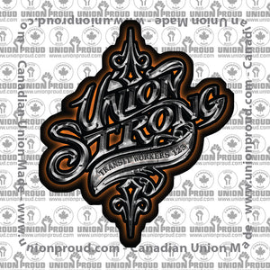 ATU Union Strong Decal