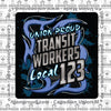 ATU Blue Metal Decal