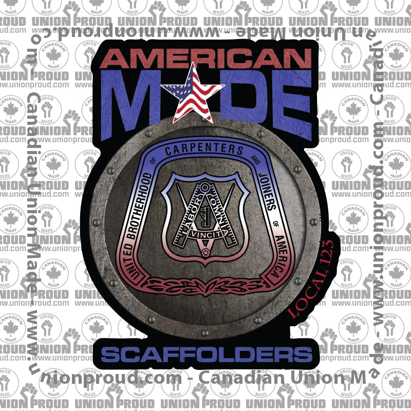 Scaffolders Round America Decal