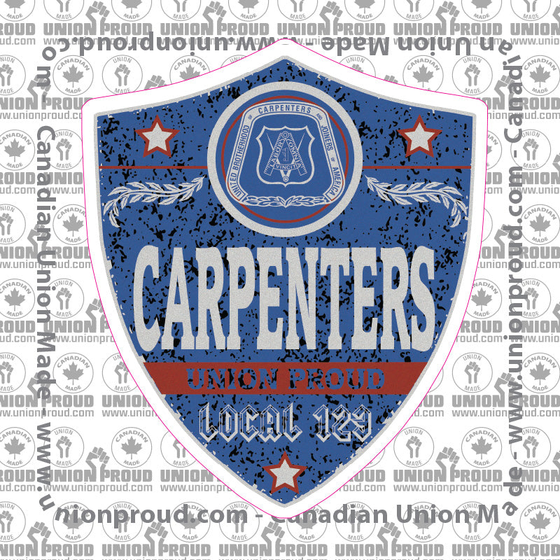 Carpenters Blue Badge Decal