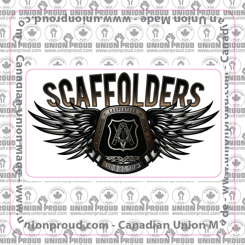 Scaffolders Steel Wings Decal