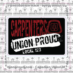 Carpenters Union Proud Splatter Decal