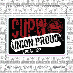 CUPW Union Proud Splatter Decal