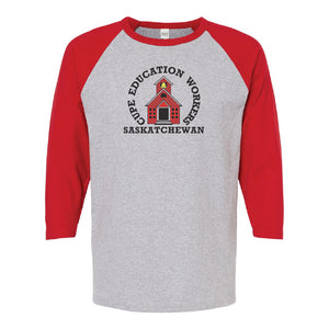 Classic EWSC Logo - Raglin 3/4 Baseball Tee