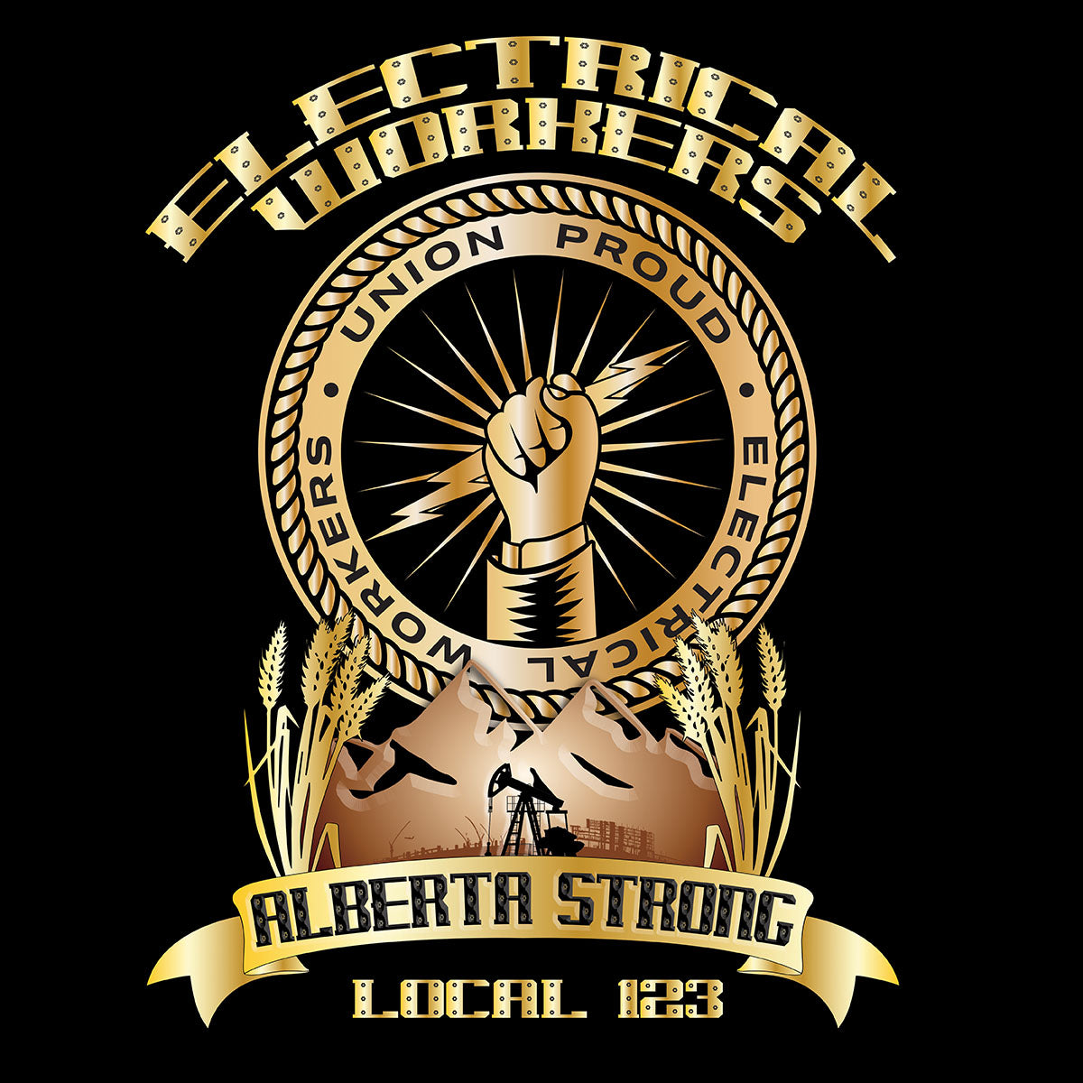 Electrical Workers Alberta Strong Decal