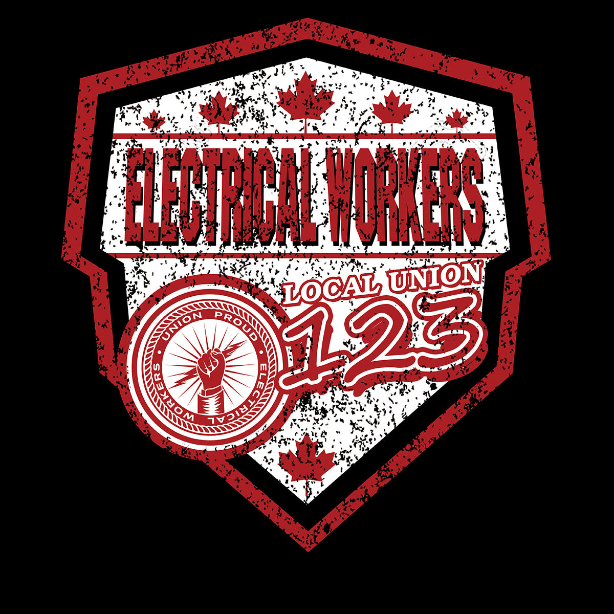 Electrical Workers Canada Shield Decal