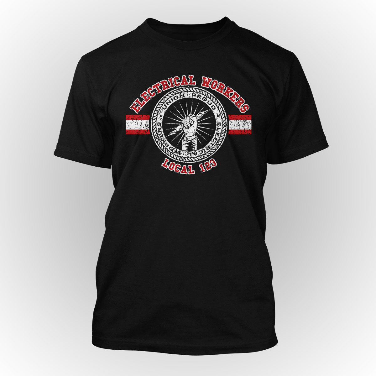 Electrical Workers Red White