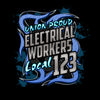 Electrical Workers Blue Metal
