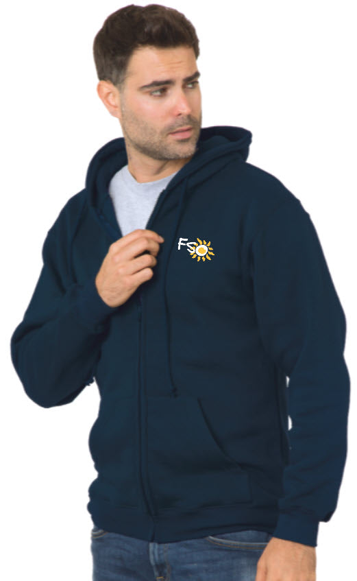 FSO - Custom UNISEX Full Zip Hooded Sweatshirt