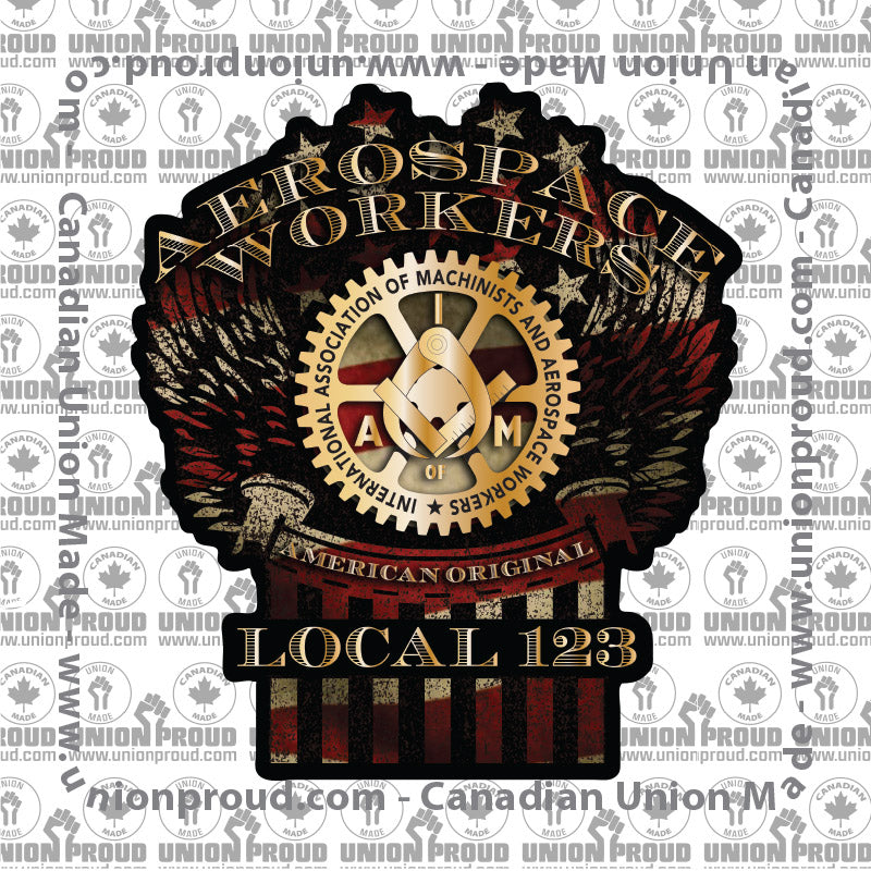 Aerospace Worker Winged Decal