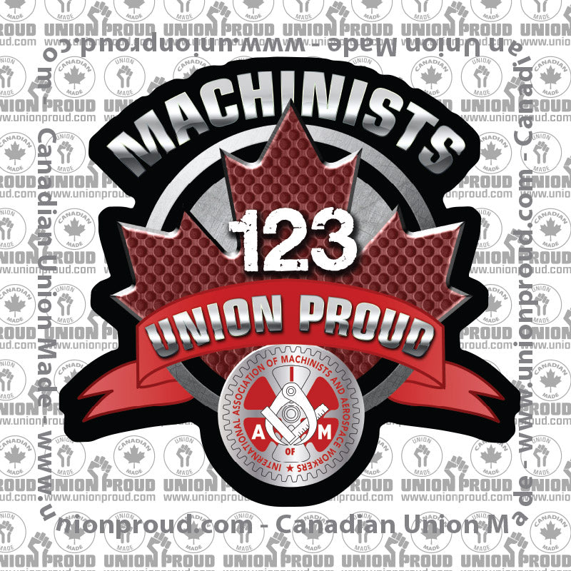 Machinist Round Canada Decal
