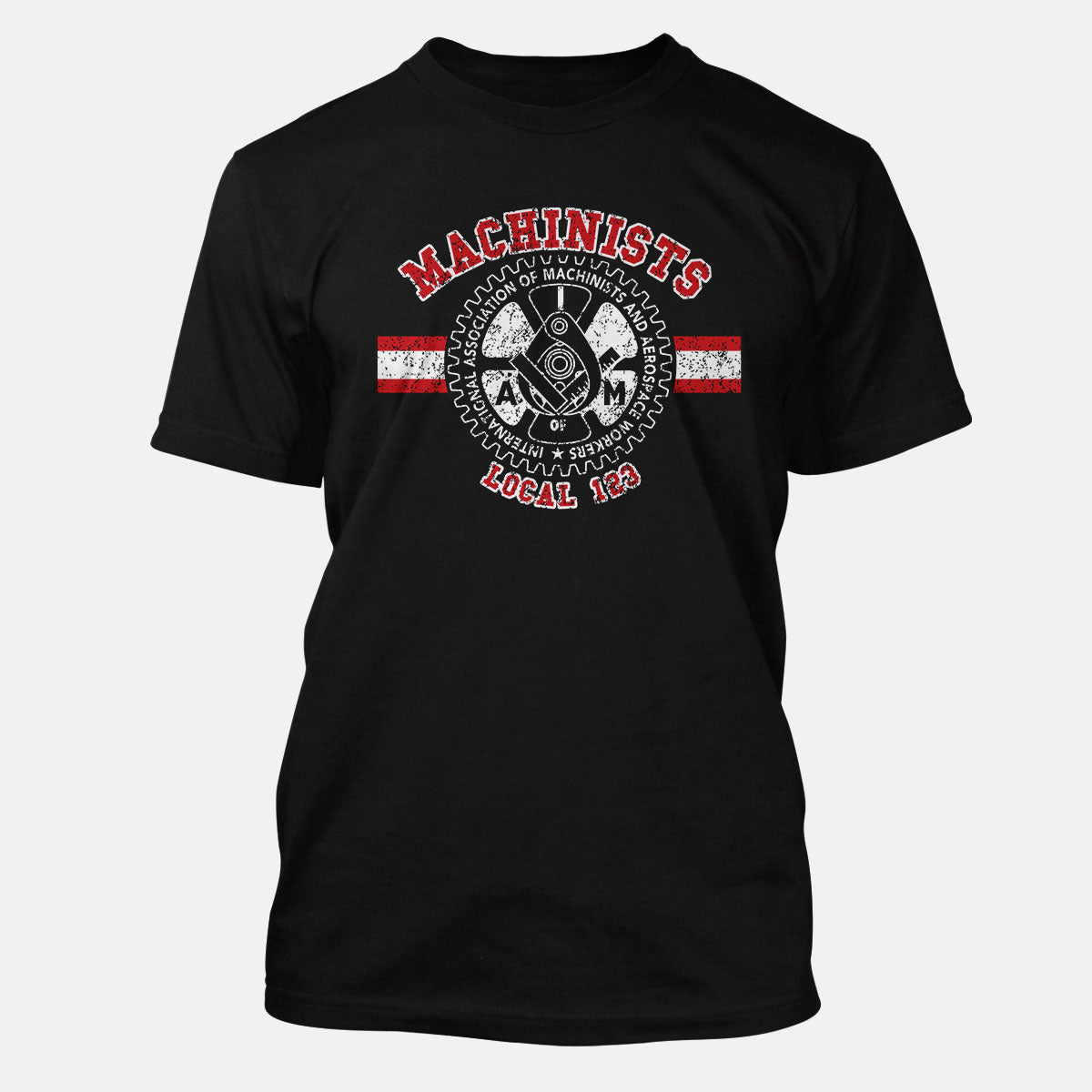 Machinist Collegiate Red & White Apparel