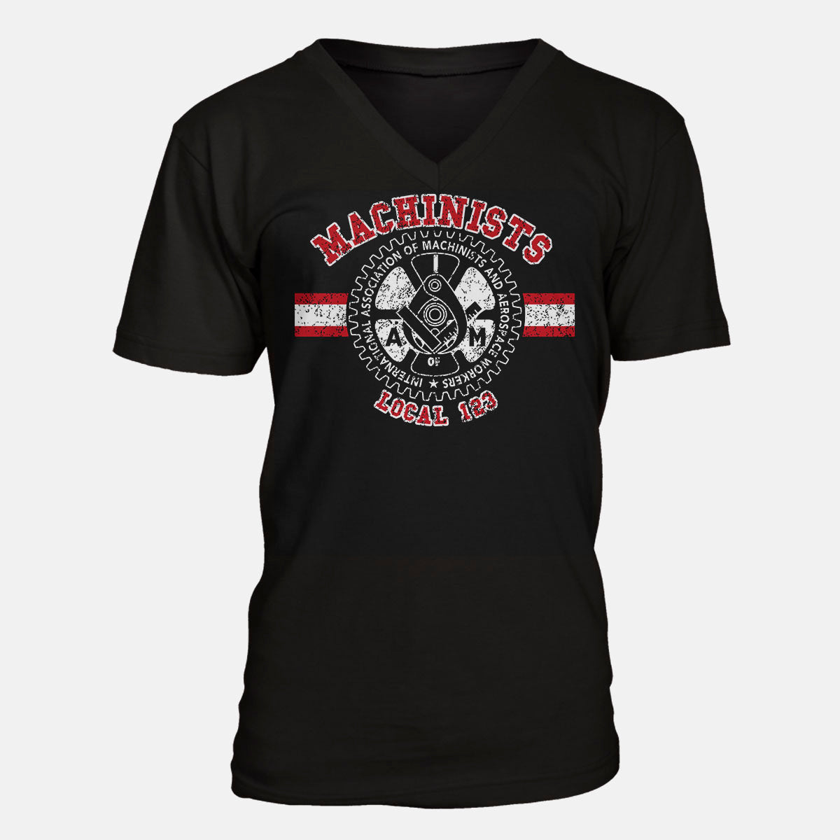 Machinist Collegiate Red & White Apparel