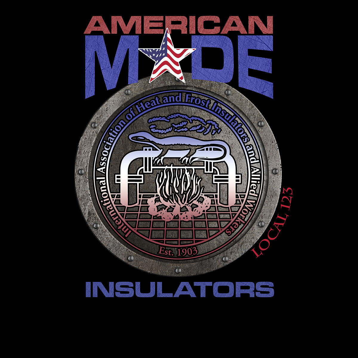 Insulators Round America Apparel