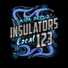 Insulators Blue Metal Union Decal