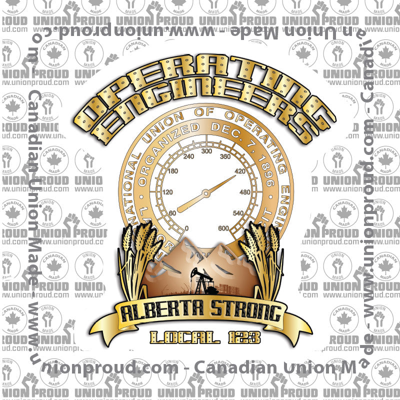 Operating Engineers Alberta Strong Decal