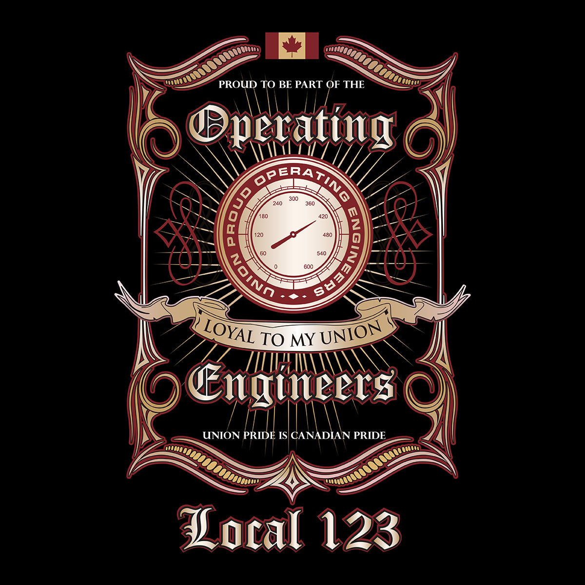 Operating Engineers Proud Union Design