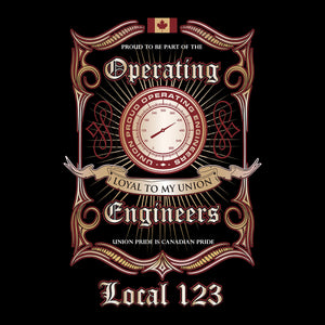 Operating Engineers Proud Union Design