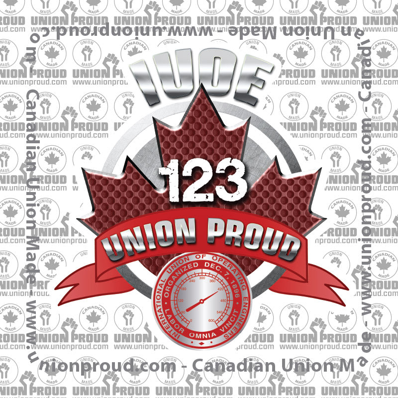 IUOE Round Canada Decal