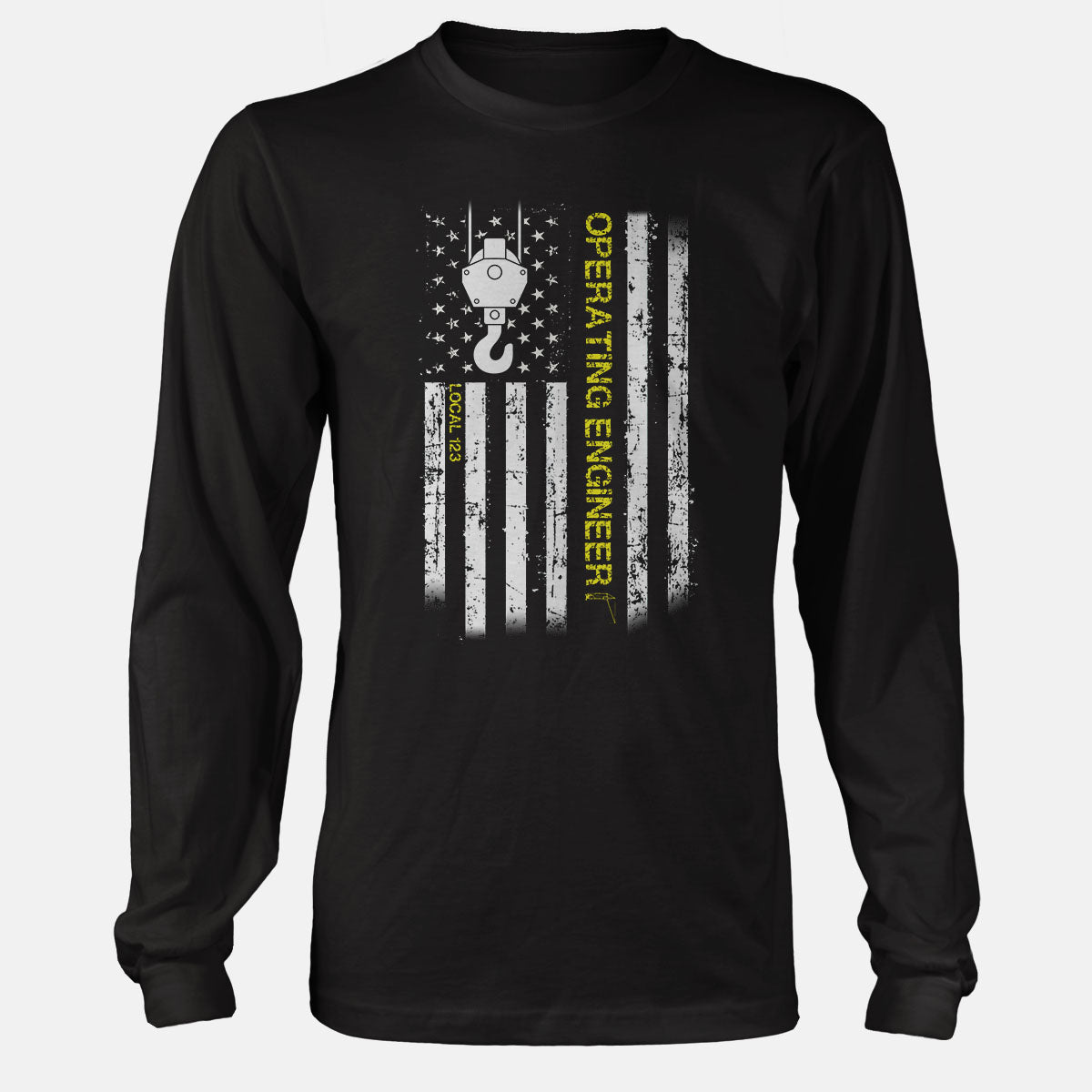 Operating Engineers American Flag Hook Union Apparel