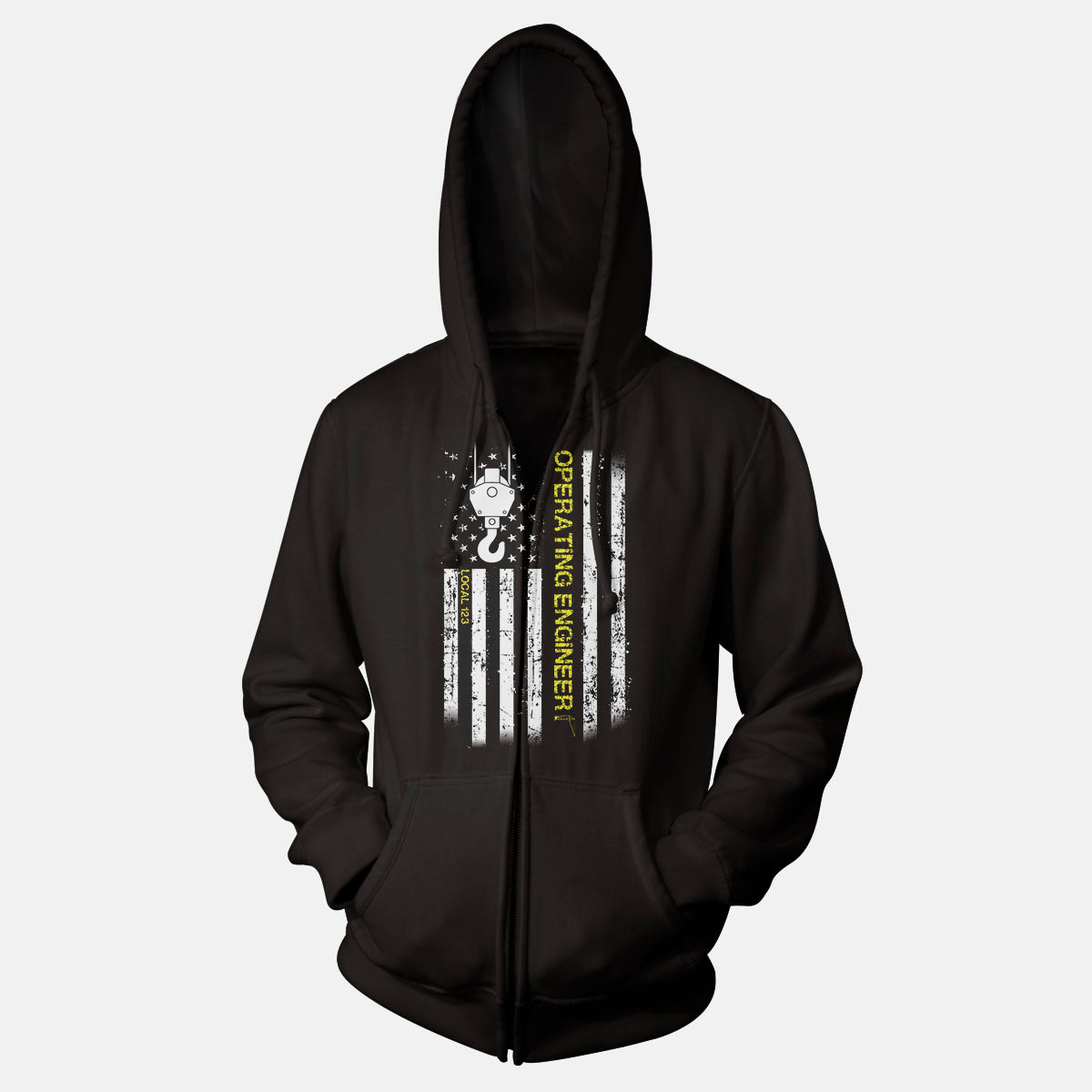 Operating Engineers American Flag Hook Union Apparel