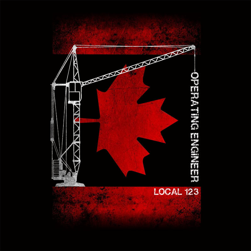Operating Engineers Canada Flag Crane Decal