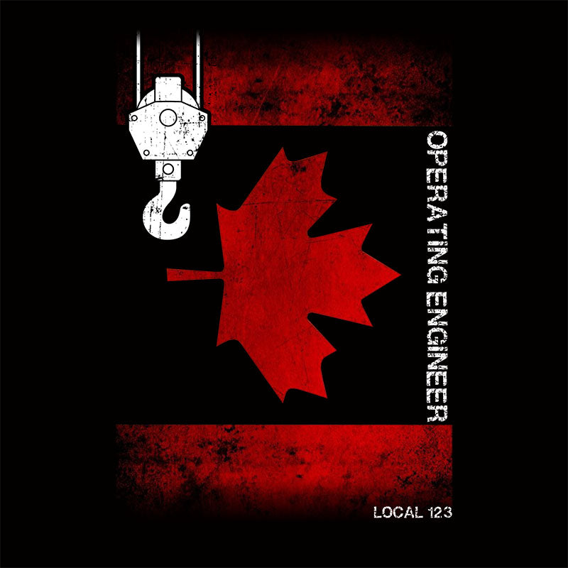 Operating Engineers Canadian Flag Hook Union Apparel