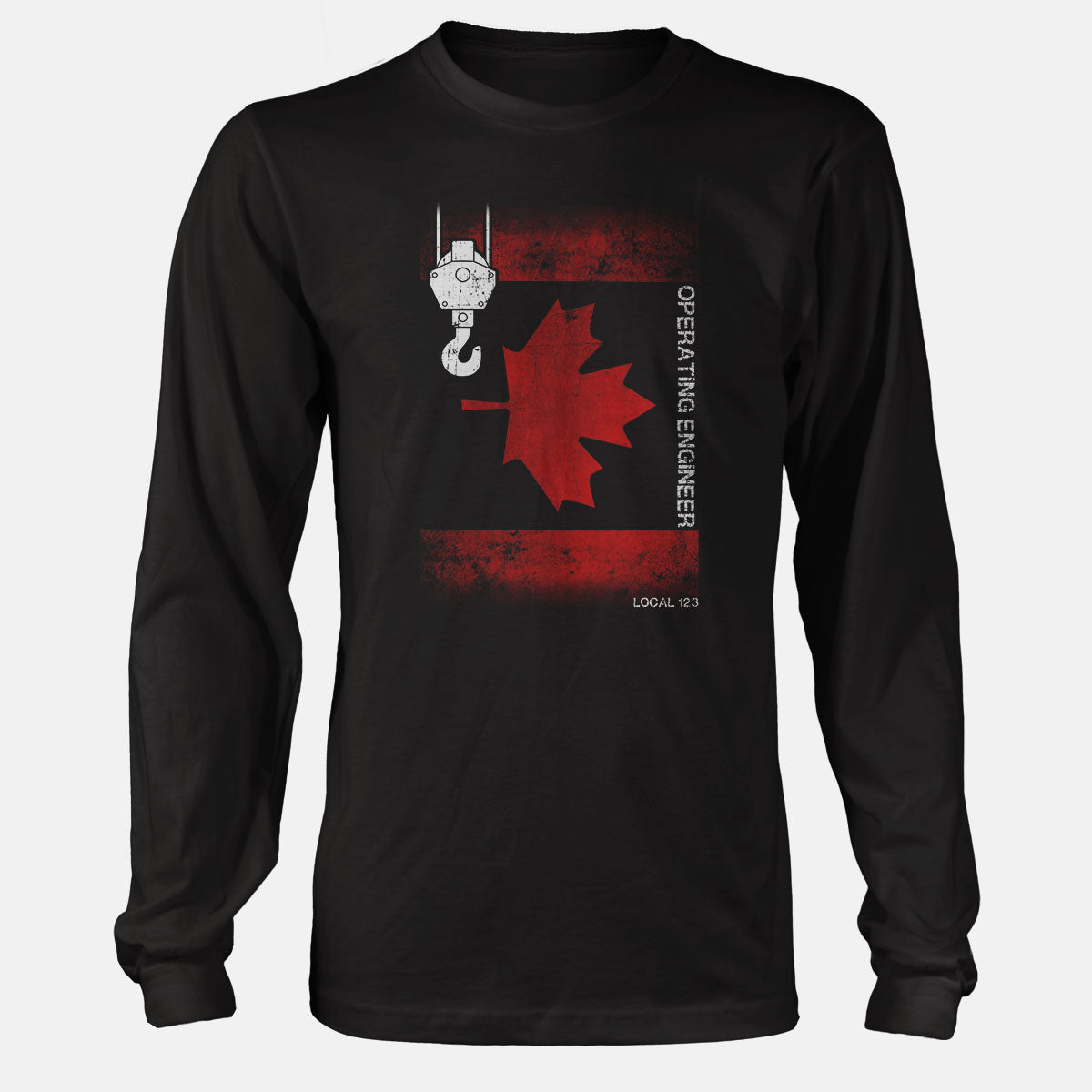 Operating Engineers Canadian Flag Hook Union Apparel