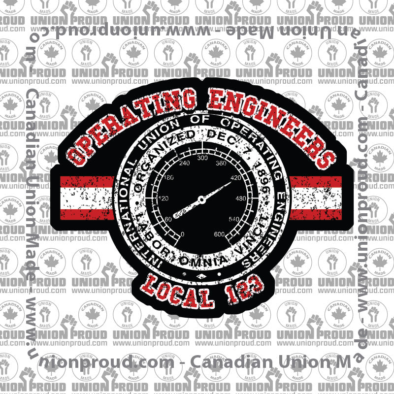 Operating Engineers Collegiate Union Decal