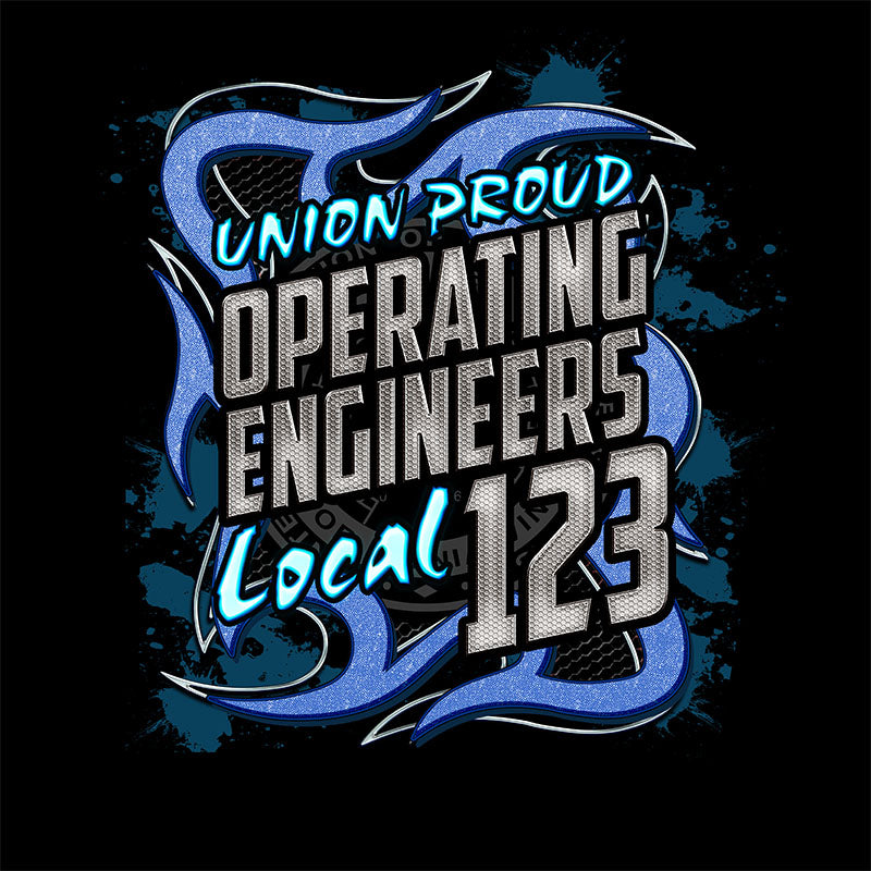Operating Engineers Blue Metal Union Apparel