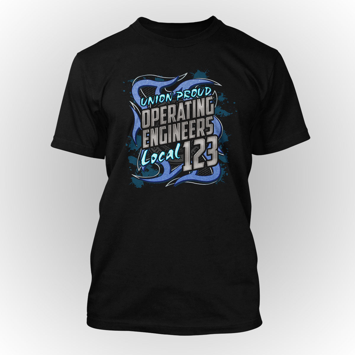 Operating Engineers Blue Metal Design