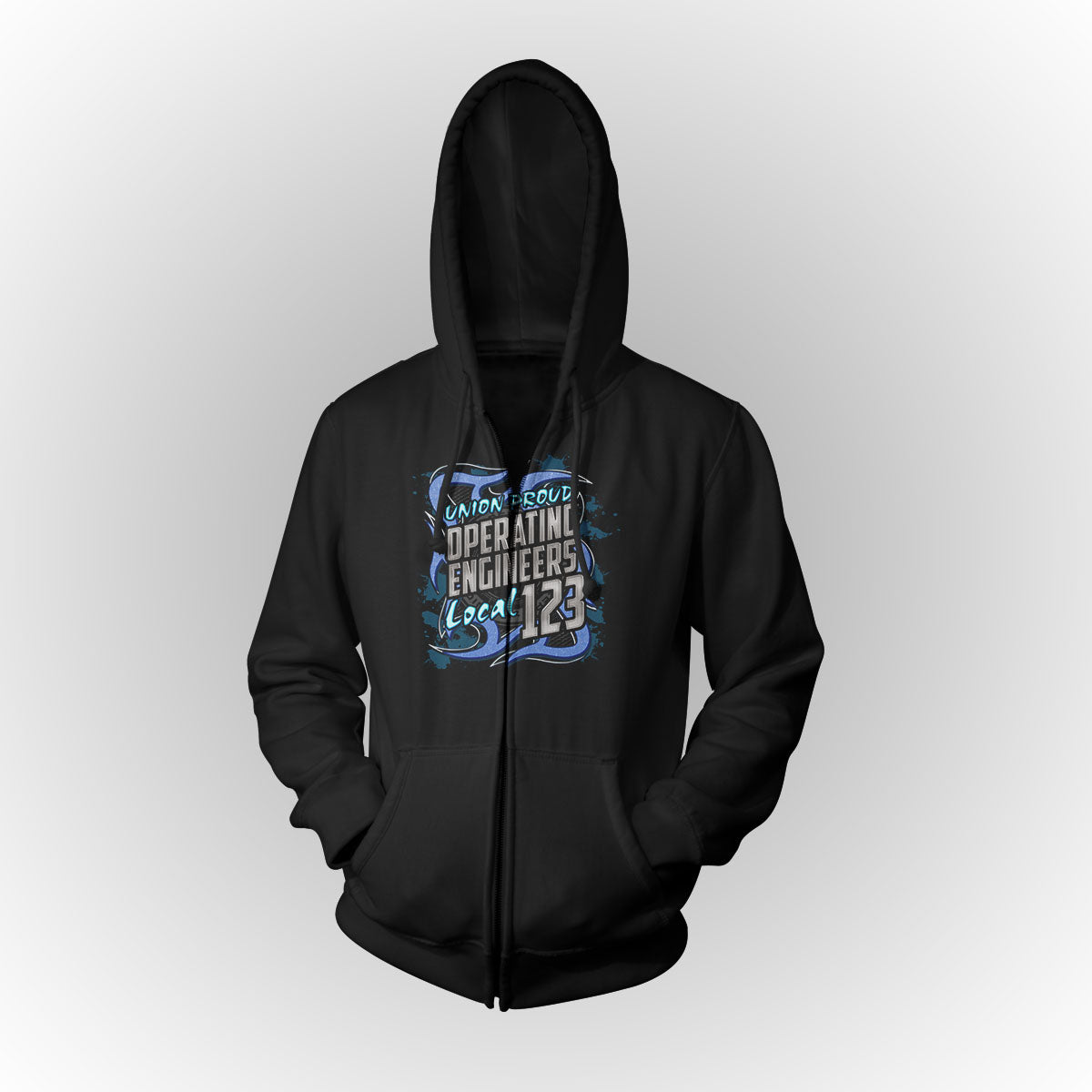 Operating Engineers Blue Metal Design