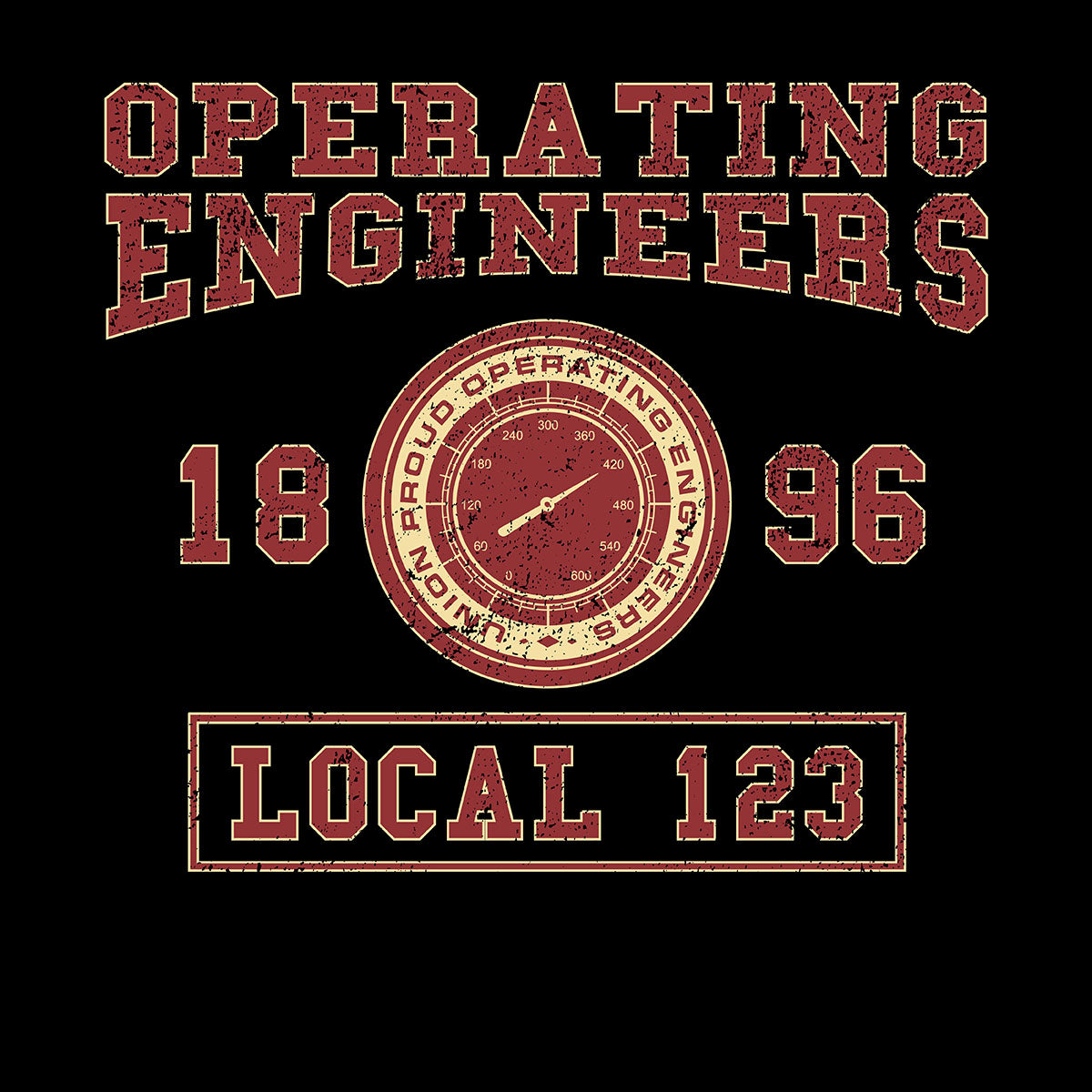 Operating Engineers Colligate Design Apparel
