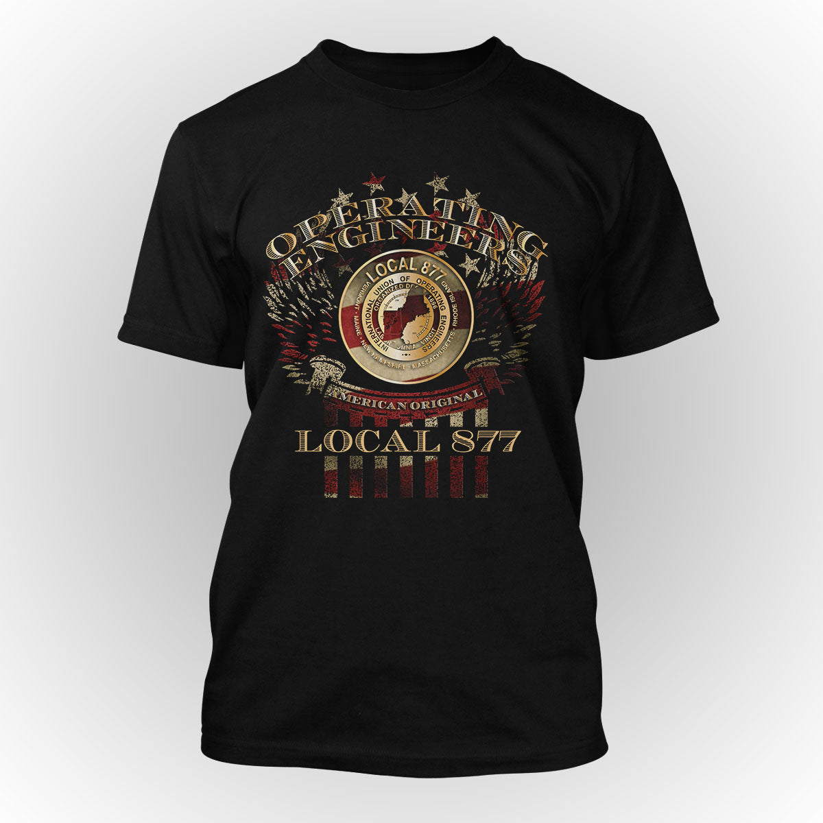 Winged Eagle IUOE 877 Apparel - Black