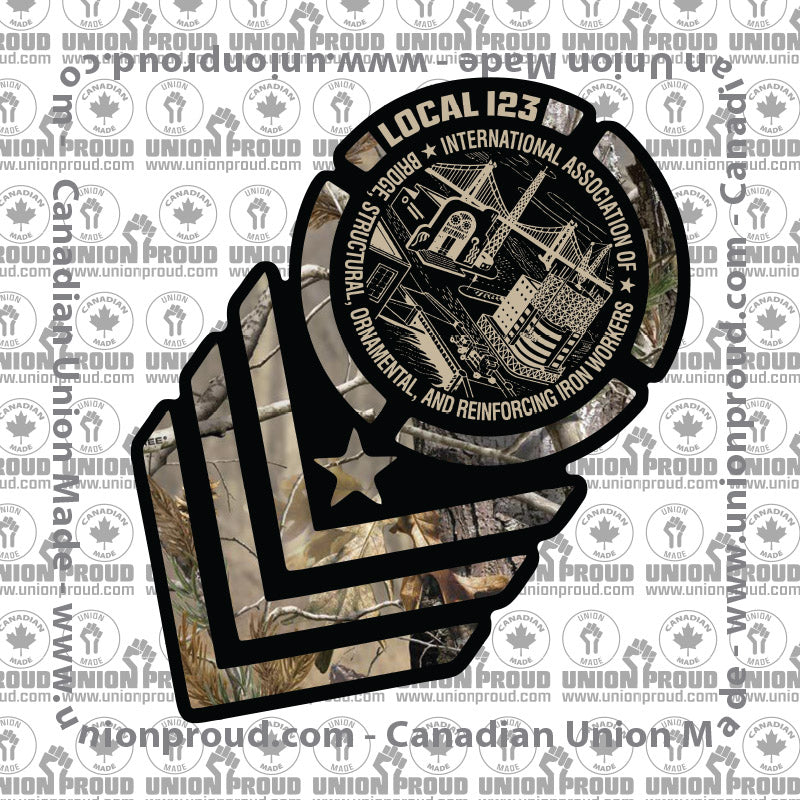 Ironworkers Military Decal