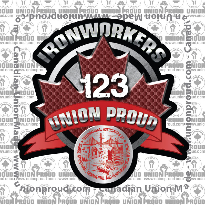 Ironworkers Round Canada Decal