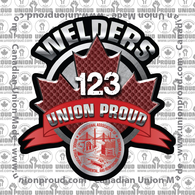 IW Welders Round Canada Decal