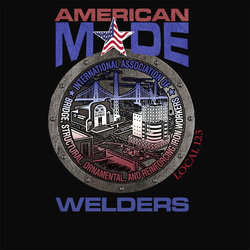 IW Welders Round America Decal