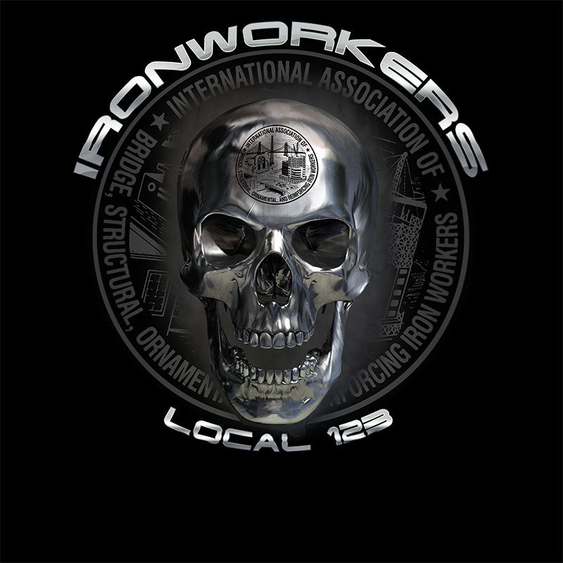 Ironworkers Chrome Skull Apparel